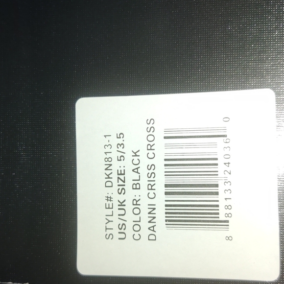 DKNY Slip On Sneakers Color Black, Size 5 Big Girl'sStyle DKN813-1 - Picture 8 of 8